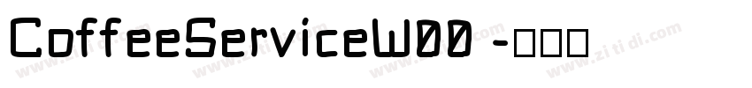 CoffeeServiceW00 字体转换